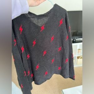 Wooden ships: Lighting bolt sweater